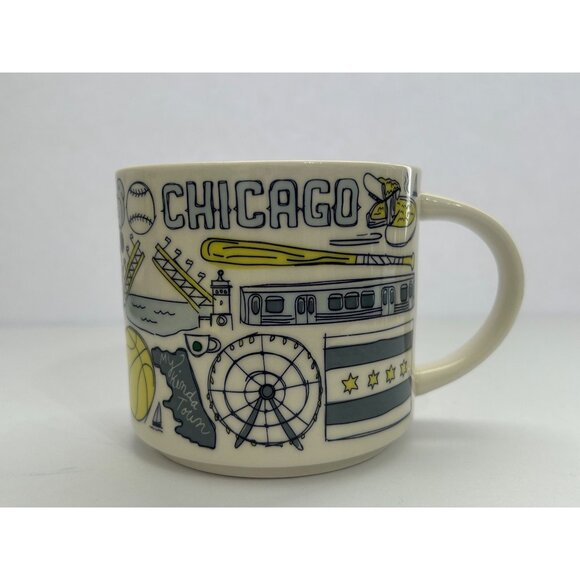 Starbucks Other - Starbucks CHICAGO Been There Series Coffee Mug Lake Michigan Windy City Pizza